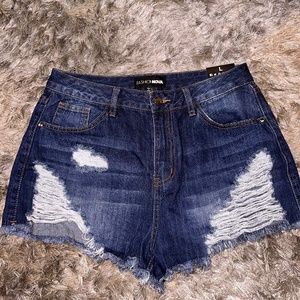 Denim shorts